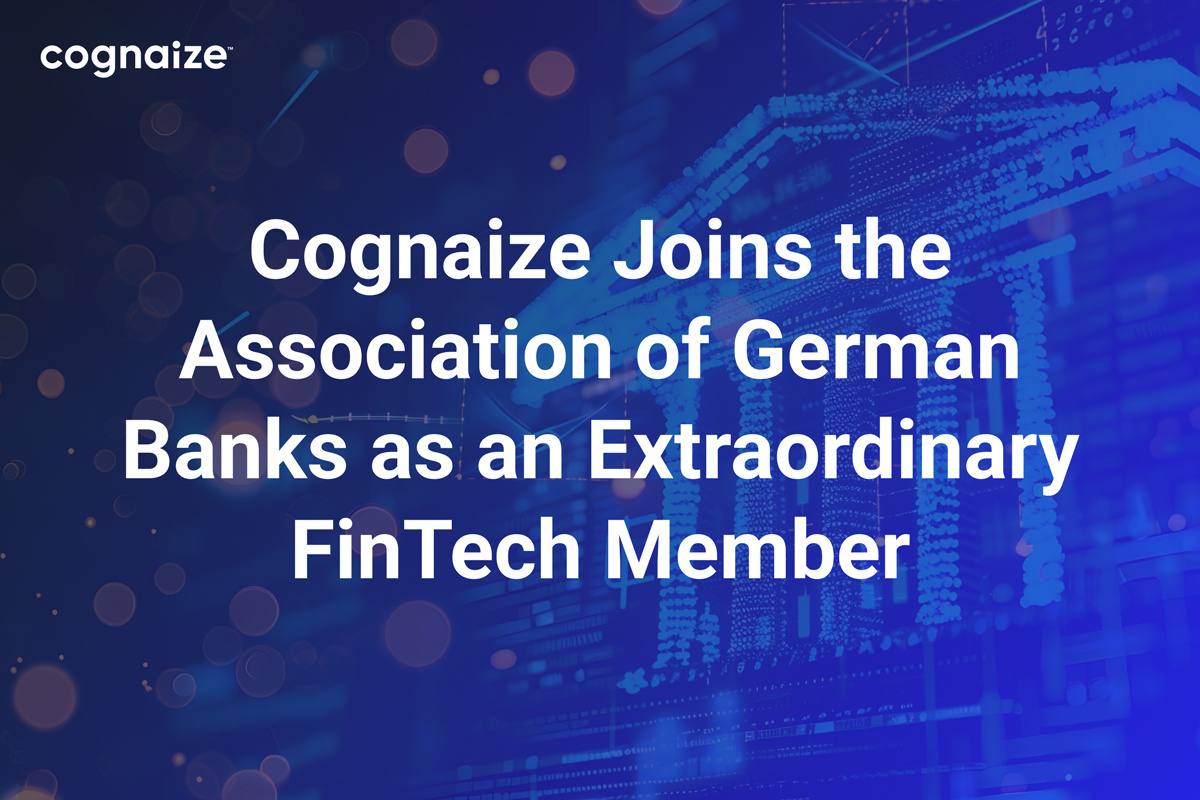 Cognaize Joins the Association of German Banks as an Extraordinary FinTech Member